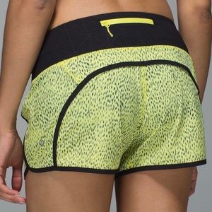RARE NWT Lululemon Dottie dash run times 8 shorts